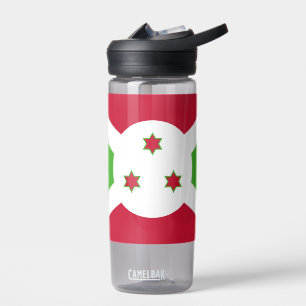 Water bottle with flag of Burundi