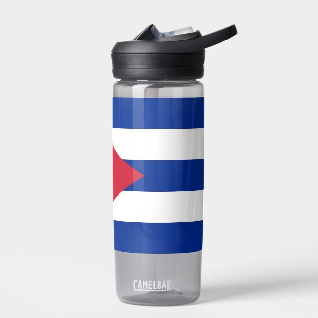 Water bottle with flag of Cuba (Left)