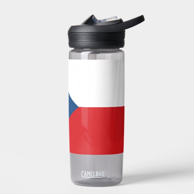 Water bottle with flag of Czechia (Left)