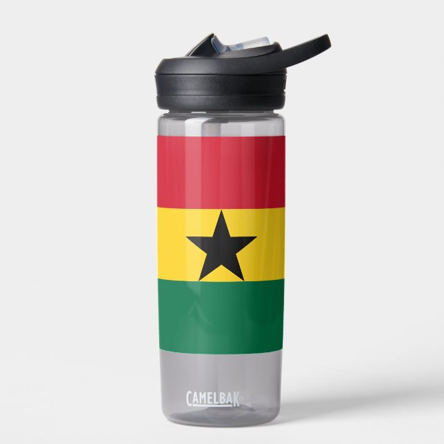 Water bottle with flag of Ghana (Left)