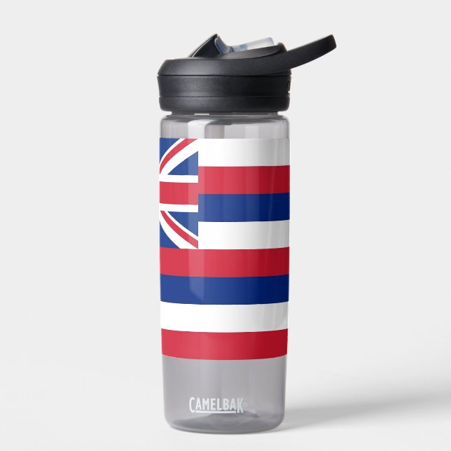 Water bottle with flag of Hawaii State, U.S. (Left)