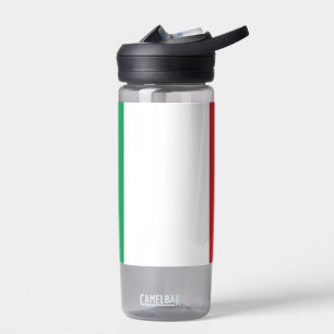 Water bottle with flag of Italy