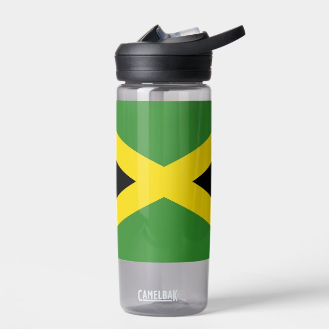 Water bottle with flag of Jamaica (Left)