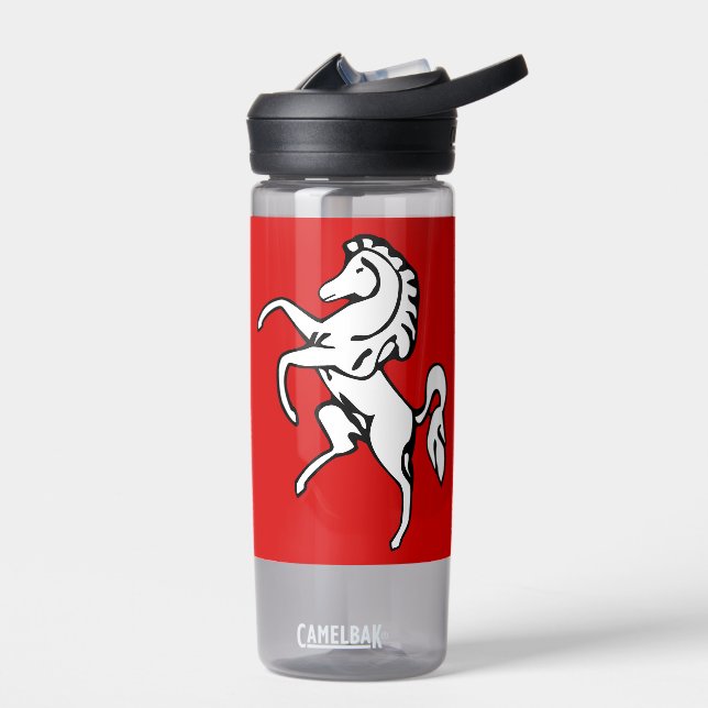 Water bottle with flag of Kent County, England (Left)