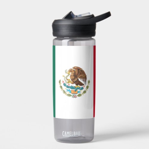 Water bottle with flag of Mexico