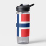 Water bottle with flag of Norway<br><div class="desc">Stay hydrated with Norwegian pride using our exclusive water bottle featuring the flag of Norway! Crafted with attention to detail, this water bottle is more than just functional; it's a celebration of Norwegian heritage and cultural pride. The bold design proudly showcases the iconic red, white, and blue colors with the...</div>
