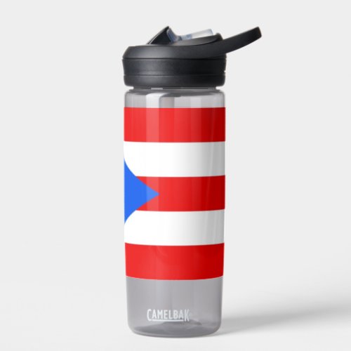 Water bottle with flag of Puerto Rico US