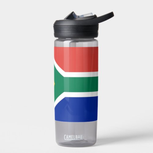 Water bottle with flag of South Africa