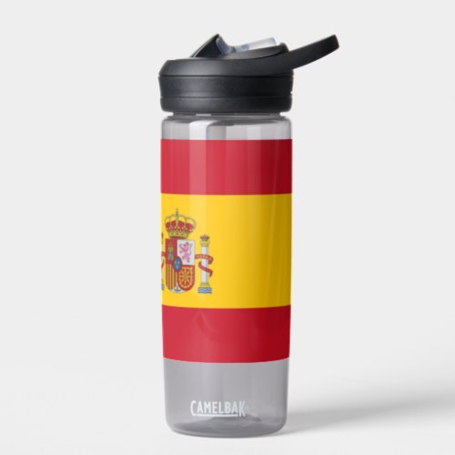 Water bottle with flag of Spain