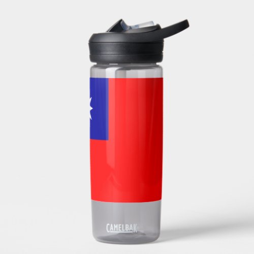 Water bottle with flag of Taiwan
