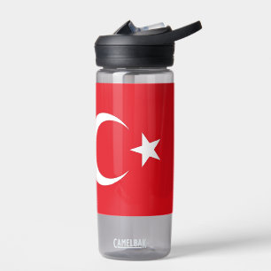 Water bottle with flag of Turkey
