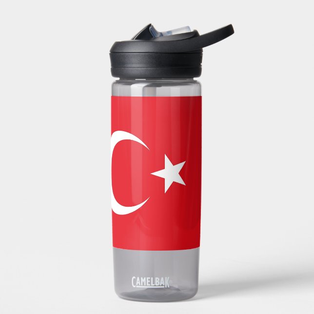 Water bottle with flag of Turkey (Left)