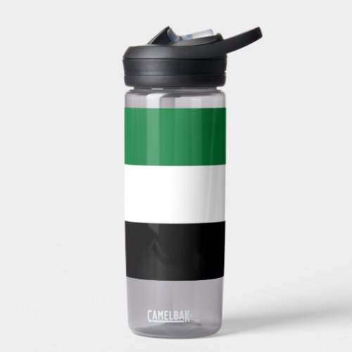 Water bottle with flag of United Arab Emirates