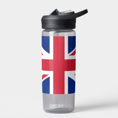 Water bottle with flag of United Kingdom