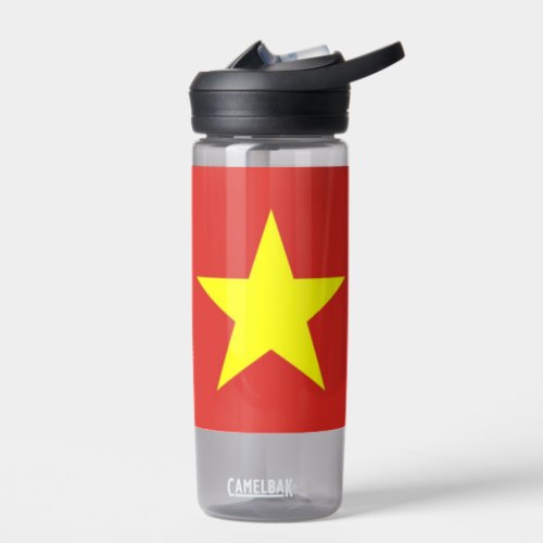 Water bottle with flag of Vietnam