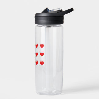 Water Bottle with hearts