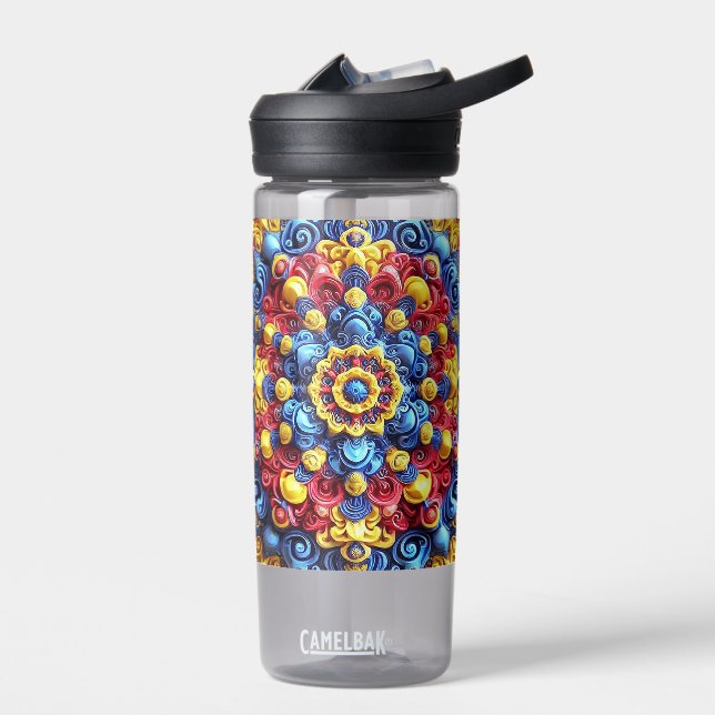 Water bottle with Romanian Colors (Left)