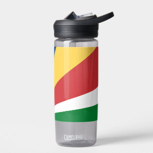 Water bottle with Seychelles Colors Design