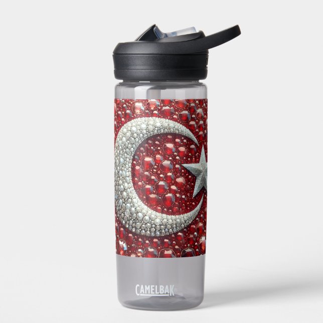 Water bottle with Turkiye Colors Design (Left)