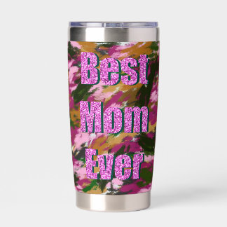 Water Bottles Best mom ever With Camo design Insulated Tumbler