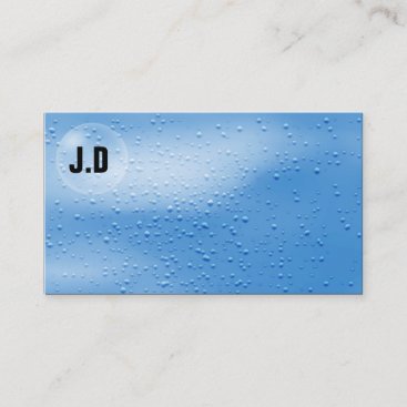 Water bubbles business Cards