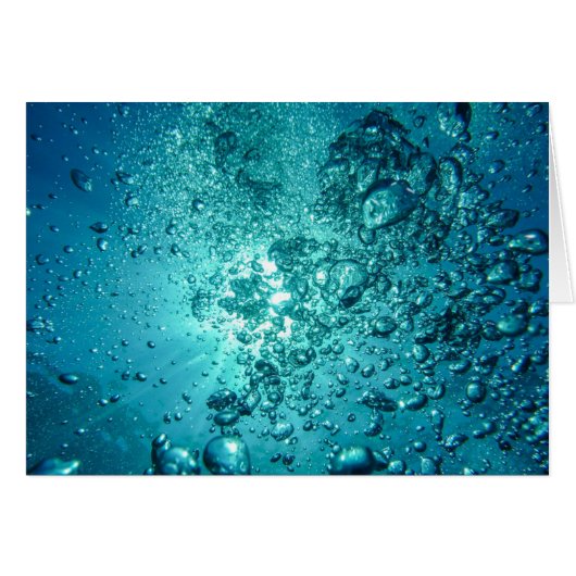 Water Bubbles Cards (Front Horizontal)
