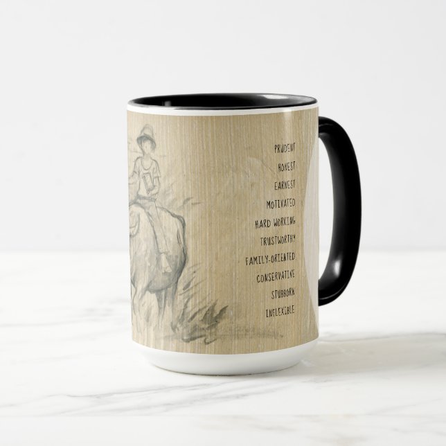 Water Buffalo Chinese Ox Year Birthday personality Mug (Front Right)