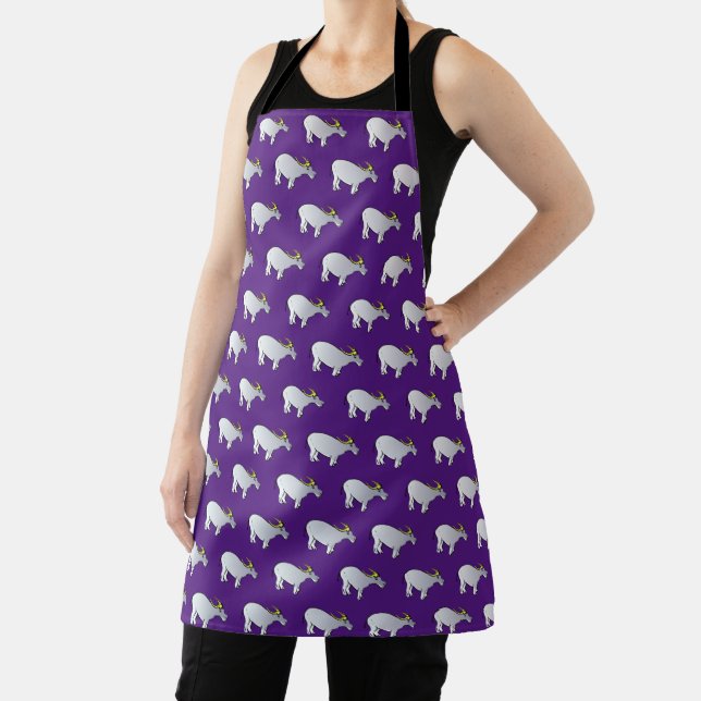 Water Buffalo Chinese Ox Year Choose color MAp Apron (Insitu)