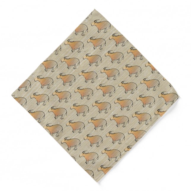 Water Buffalo Illustration 2 Chinese Ox Year B Bandana (Front)