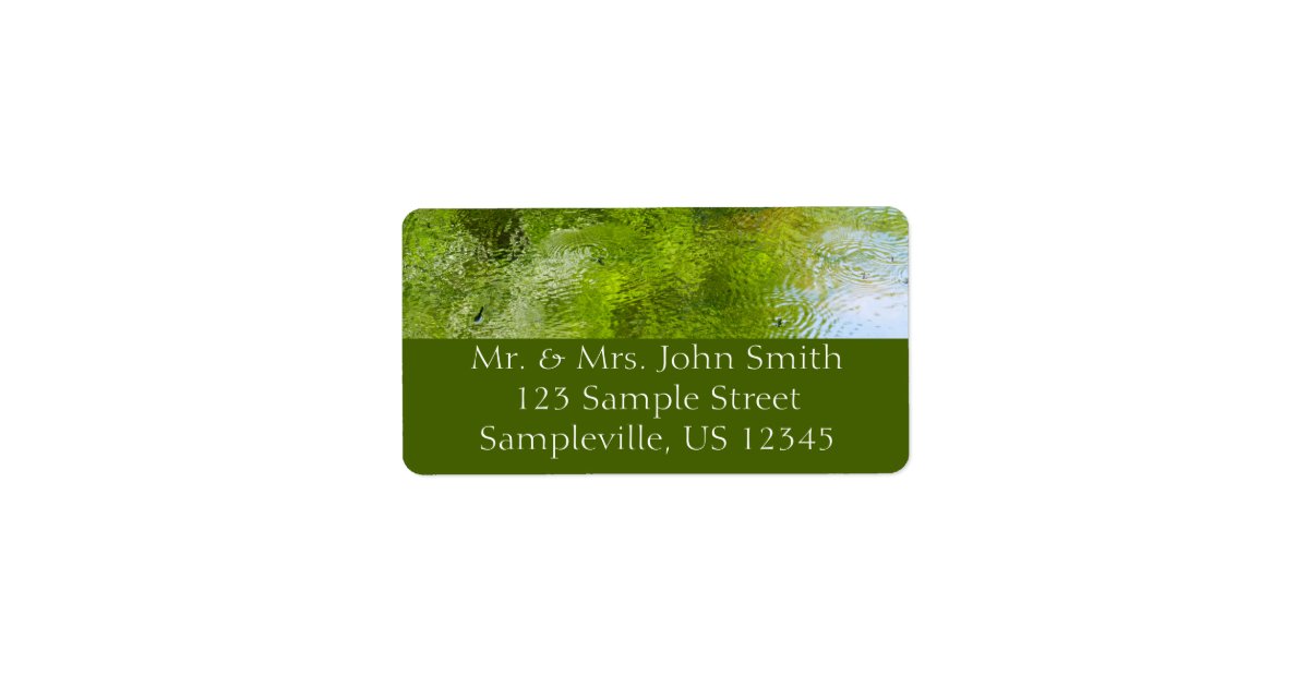 Water Bug Label Water Bugs at Laurel Hill State Park Label | Zazzle