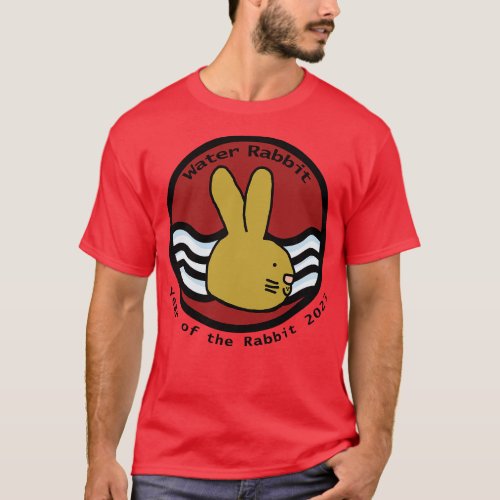 Water Bunny Rabbit Year of the Rabbit 2023 T_Shirt