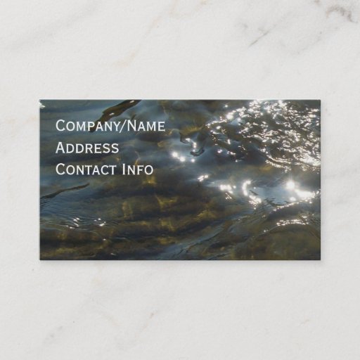 Customizable Water Business Card Templates