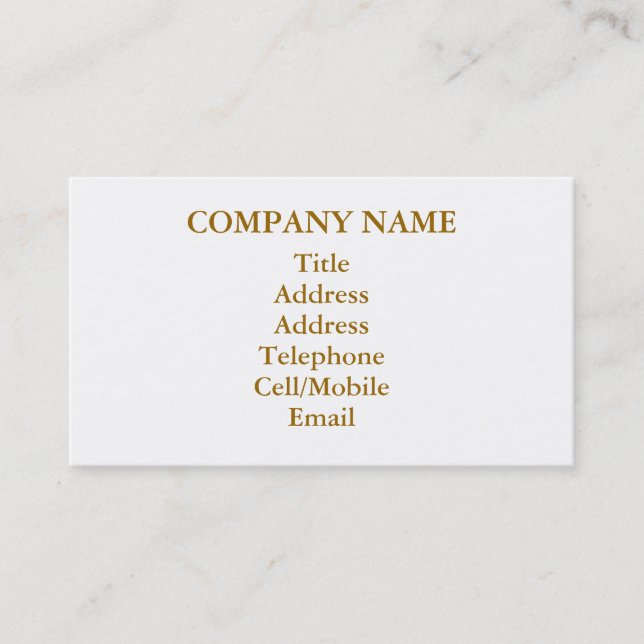 WATER BUSINESS CARD (Front)