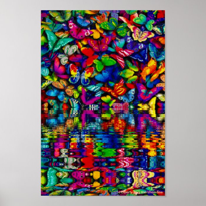 WATER BUTTERFLIES CUSTOM PRINT