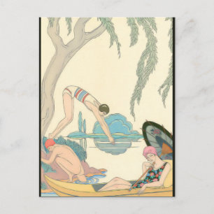Water by George Barbier 1913 Postcard