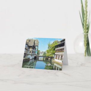 water canal in Strasbourg France Card