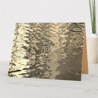 Water Card in Sepia