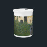 Water Castle cool Pitcher<br><div class="desc">Water Castle cool Artist: Gustav Klimt Completion Date: 1908 Style: Art Nouveau (Modern) Period: Golden phase Genre: landscape Technique: oil Material: canvas Dimensions: 110 x 110 cm Tags: flowers-and-plants, houses-and-buildings, lakes-and-ponds, forests-and-trees</div>