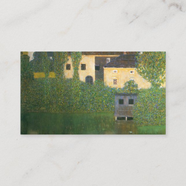 Water Castle - Gustav Klimt Business Card (Front)