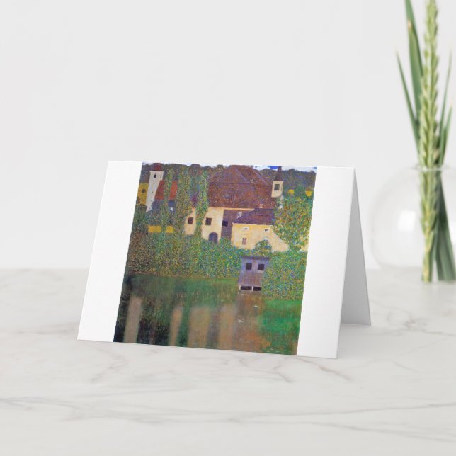 Water Castle, Gustav Klimt Card (Front)