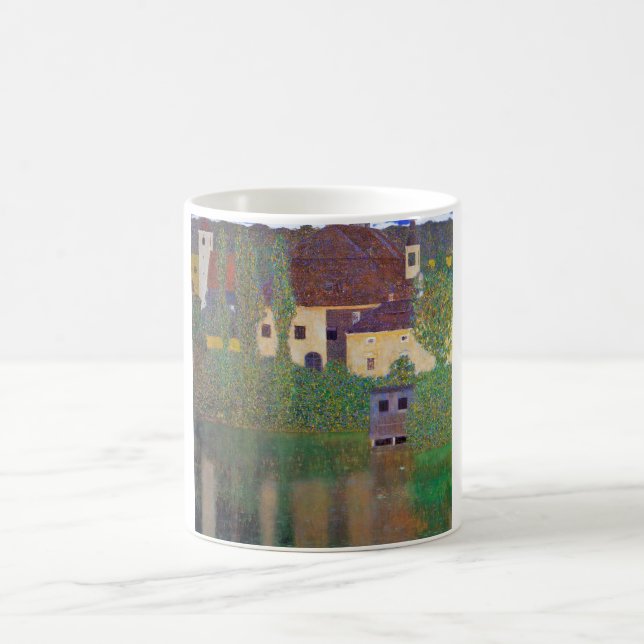 Water Castle, Gustav Klimt Coffee Mug (Center)