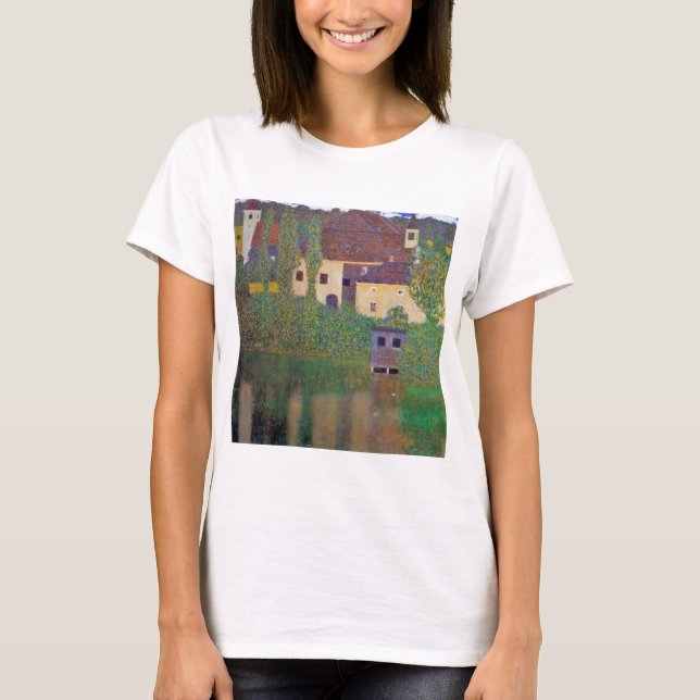 Water Castle, Gustav Klimt T-Shirt (Front)