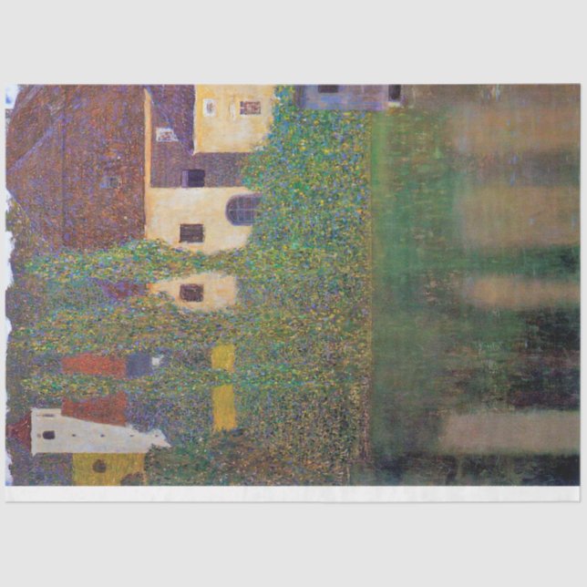 Water Castle, Gustav Klimt Tissue Paper (Front)