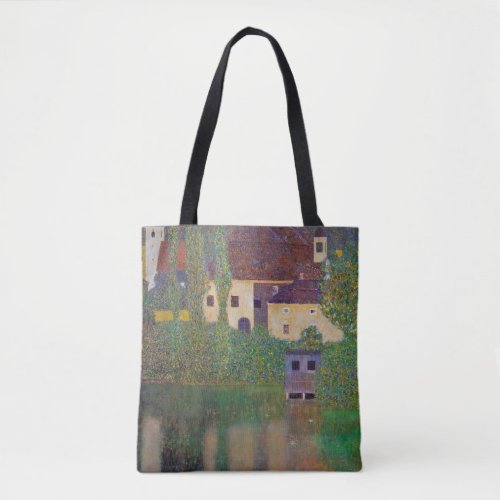 Water Castle Gustav Klimt Tote Bag