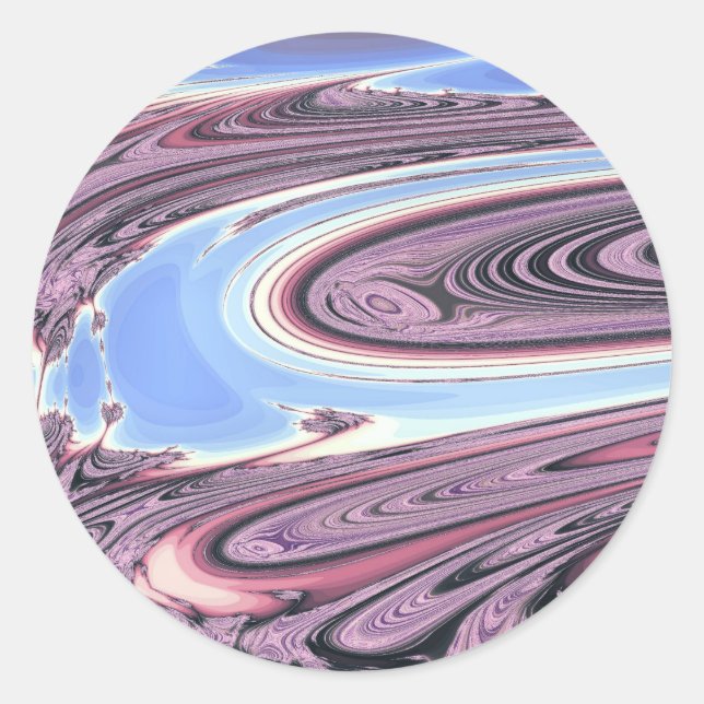 WATER CLASSIC ROUND STICKER (Front)