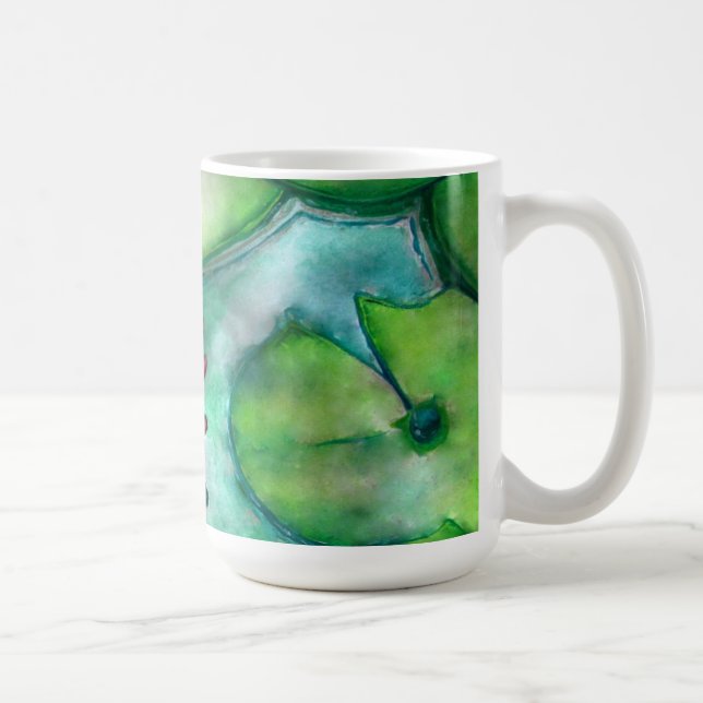 water color art on a mug (Right)