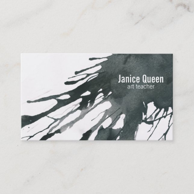 Water Color Business Card (Front)