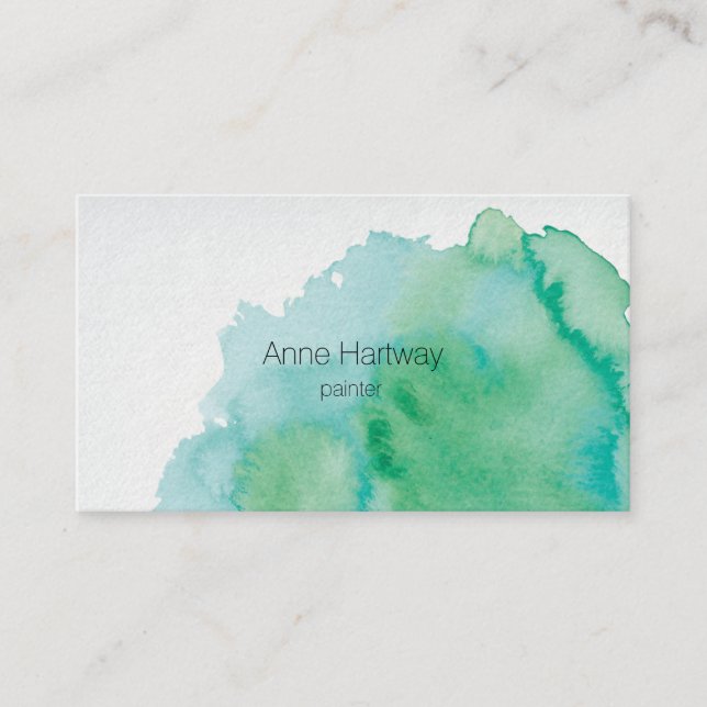 Water Color Business Cards (Front)