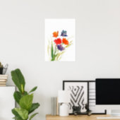 water color butterfly poster (Home Office)