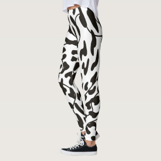 Water color cow skin Leggings